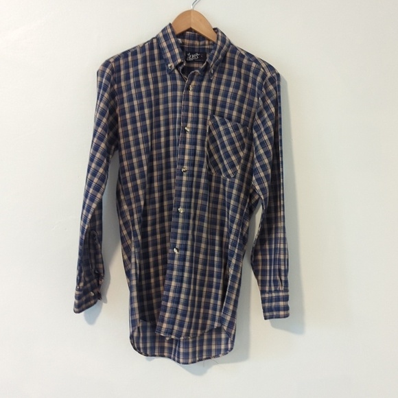 Levi's Other - Vintage 80s Levi's Tapered Fit Plaid Button Down Western Shirt Sz Small